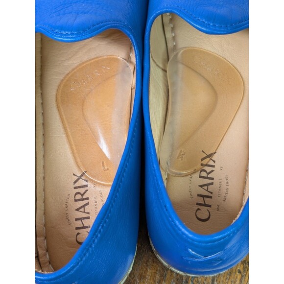 Charix Slip-On Cobalt Blue Leather Shoes Womens US 11/Eu 42 Travel Work Casual - Picture 8 of 11